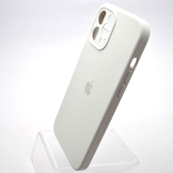 Силиконовый чехол накладка Silicon Case Full Camera для iPhone 12 Pro Max White 88005 фото