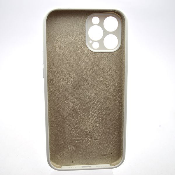 Силиконовый чехол накладка Silicon Case Full Camera для iPhone 12 Pro Max White 88005 фото