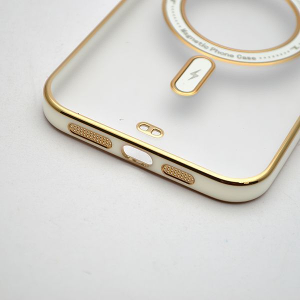 Чохол накладка з MagSafe Elegant Case для Apple iPhone 12 Pro Max White 62244 фото