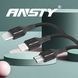 Кабель ANSTY S-032-A Micro USB 3.1A 1.2M Black 70702 фото 2