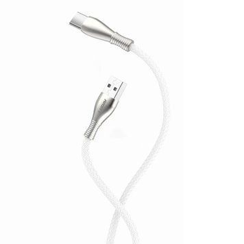 Кабель ANSTY ST-006 Type-C Nylon 3A 1M Білий 66553 фото