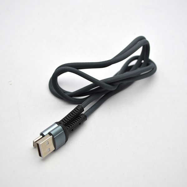 Кабель ANSTY ST-31 Zinc Alloy Nylon Type-C 5A 1M Gray 97233 фото
