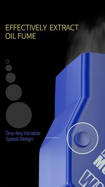Вытяжка дыма Mechanic WindFlow для микроскопа (5V, 3A, Type-C) Blue 26473 фото