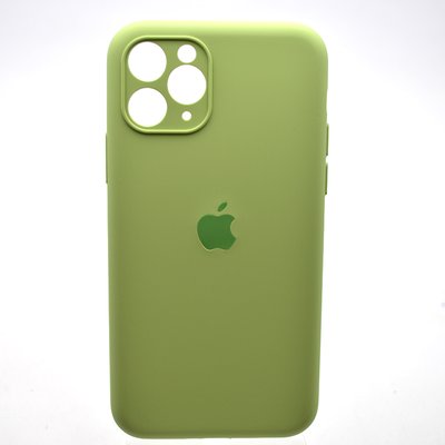 Силіконовий чохол накладка Silicon Case Full Camera для iPhone 11 Pro Mint Green 99315 фото