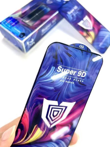 Защитное стекло Snockproof Super 9D для Apple iPhone 13 Pro Max/iPhone 14 Plus Black 76598 фото