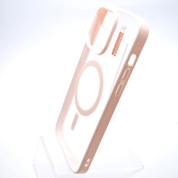 Чехол накладка с MagSafe Clear Case Magnetic для Apple iPhone 14 Pro Max Pink 66321 фото