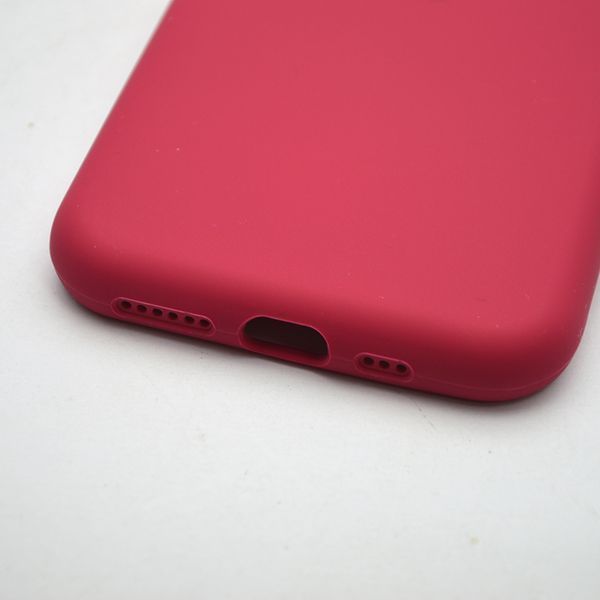Силиконовый чехол накладка Silicon Case Full camera для iPhone 11 Pro Rose Red 92672 фото