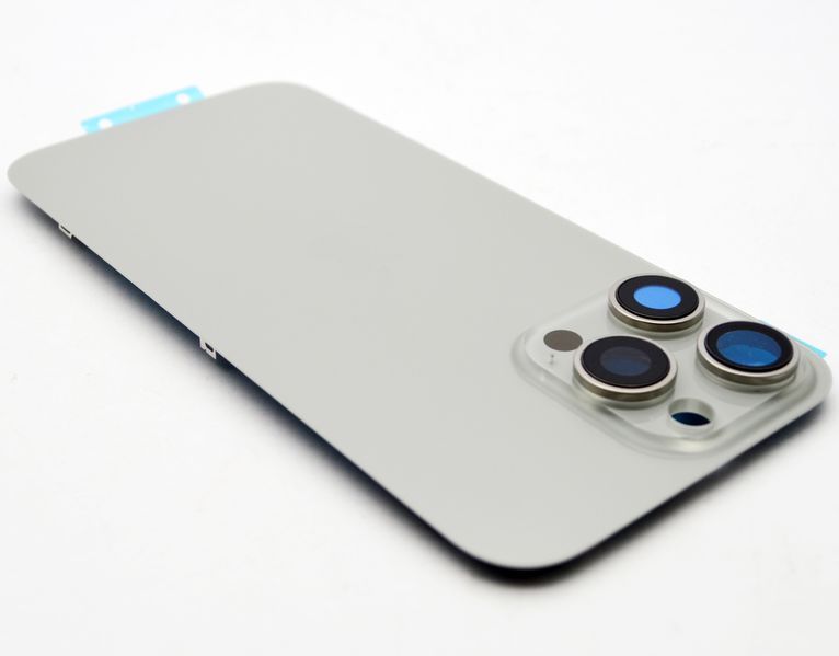 Задня кришка зі склом камери Apple iPhone 16 Pro Max Natural Titanium Original (Натуральний титан) 53146 фото