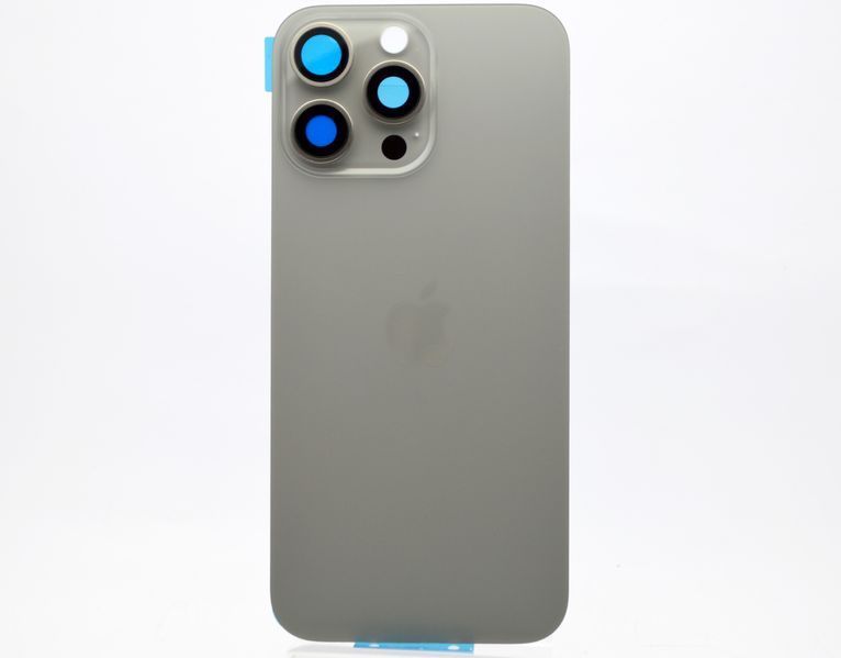 Задня кришка зі склом камери Apple iPhone 16 Pro Max Natural Titanium Original (Натуральний титан) 53146 фото