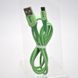 Кабель ANSTY Z-027-A LED Micro USB 3.1A 1M Green 77194 фото 3