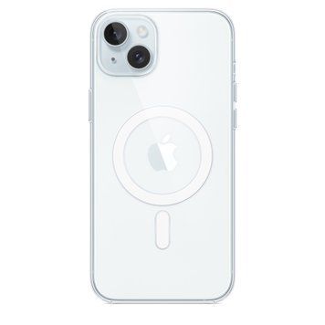 Чехол накладка с MagSafe и Splash Screen Clear Case для Apple iPhone 15 Plus Transparent (Прозрачный) 51896 фото