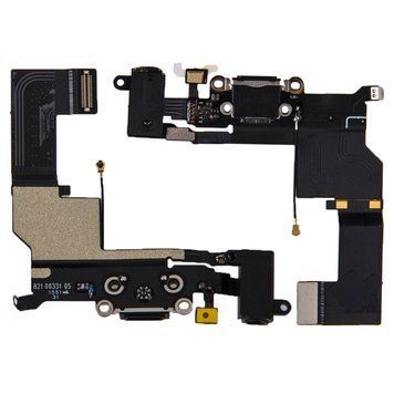 Шлейф Apple iPhone 5 с черным разъемом питания, HF и микрофоном Original 100% used 24088 фото