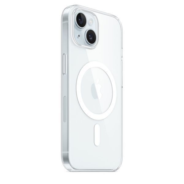 Чехол накладка с MagSafe и Splash Screen Clear Case для Apple iPhone 15 Plus Transparent (Прозрачный) 51896 фото