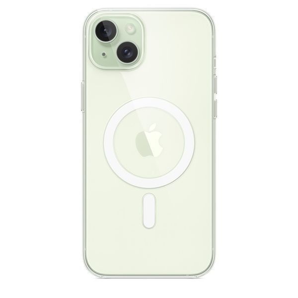 Чехол накладка с MagSafe и Splash Screen Clear Case для Apple iPhone 15 Plus Transparent (Прозрачный) 51896 фото