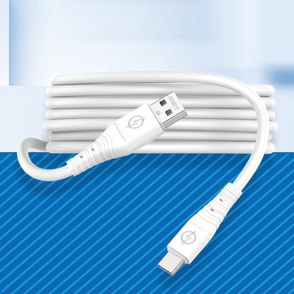 Кабель ANSTY S-039-T Type-C Silicone 5A 1M Білий 44256 фото