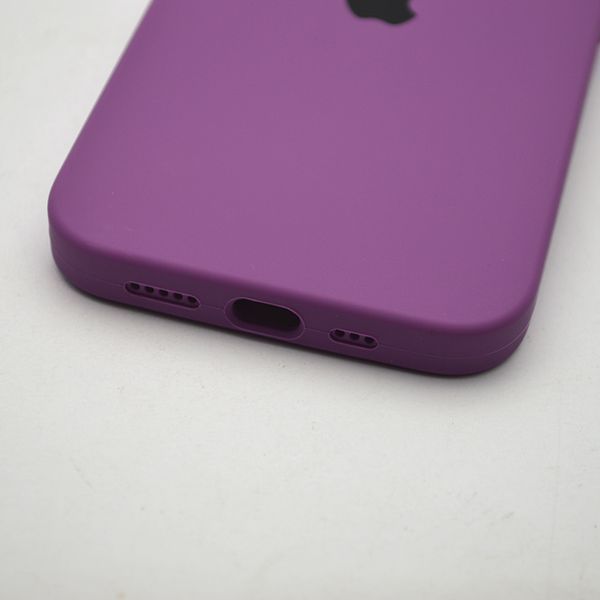 Силиконовый чехол накладка Silicon Case Full Camera для iPhone 15 Plus Purple 26423 фото