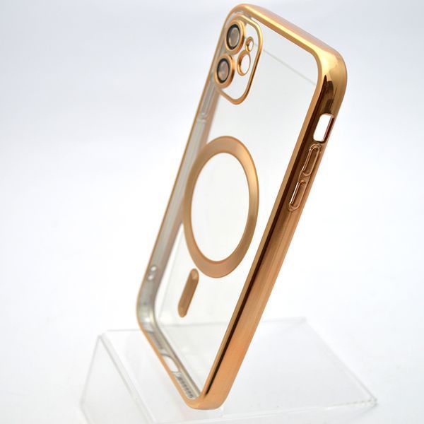 Чохол накладка з MagSafe Stylish Case для Apple iPhone 11 Gold 31541 фото