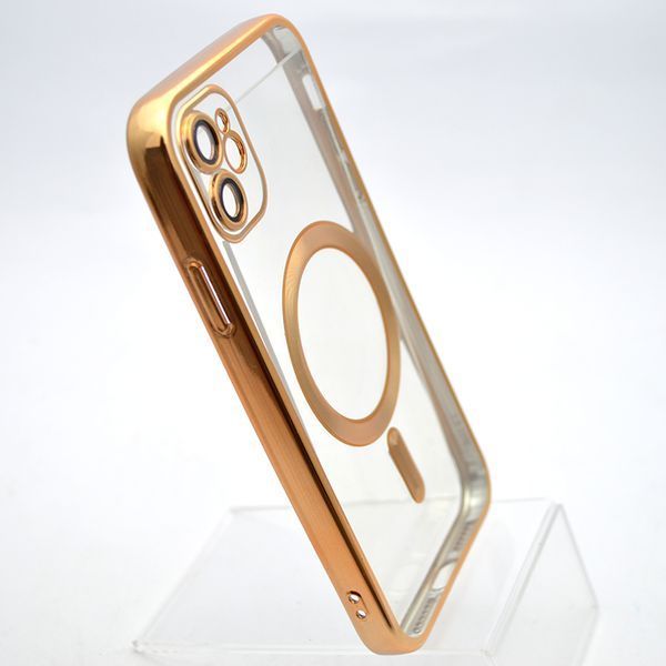 Чохол накладка з MagSafe Stylish Case для Apple iPhone 11 Gold 31541 фото