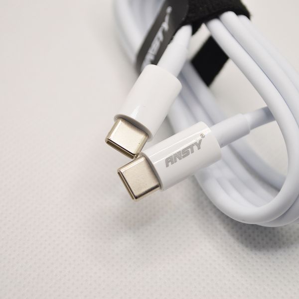 Сетевое зарядное устройство ANSTY GN-02-PT GaN 65W (1 Type-C / 2 USB) White 44204 фото