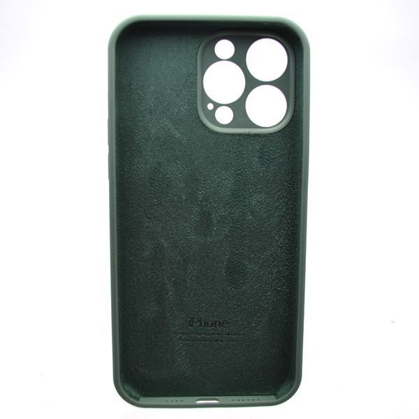 Силіконовий чохол накладка Silicon Case Full Camera для iPhone 14 Pro Pine Needle Green 81567 фото