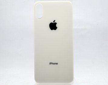 Задняя крышка Apple iPhone XS серебристого цвета Original (с большим отверстием для камеры) 66093 фото