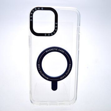 Чехол накладка iPhone 13 Pro Max с MagSafe Colored Ring Case Midnight Blue 44731 фото