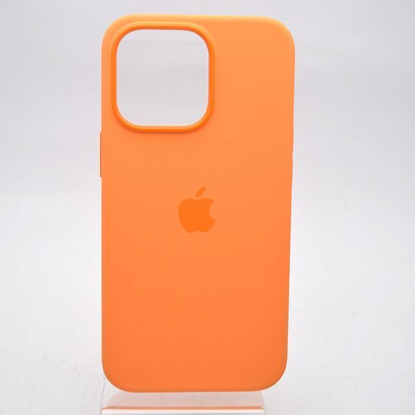 Силиконовый чехол Silicon Case c MagSafe Splash Screen для Apple iPhone 13 Pro Orange 82964 фото