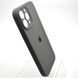 Силіконовий чохол накладка Silicon Case Full Camera для iPhone 13 Pro Charcoal Gray Black 73111 фото 2