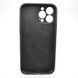 Силіконовий чохол накладка Silicon Case Full Camera для iPhone 13 Pro Charcoal Gray Black 73111 фото 4