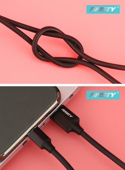 Кабель ANSTY SA-003 Micro USB 3A 1M Black 60380 фото