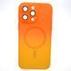 Чехол накладка с MagSafe Bright Case для Apple iPhone 14 Pro Max Orange-Yellow 58367 фото