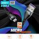 Кабель ANSTY S-023-A Zinc Alloy Nylon Micro USB 5A 1M Grey 89907 фото 3