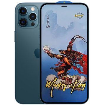 Захисне скло Monkey King ESD 5S Glass для Apple iPhone 12 Pro Max Black 71633 фото