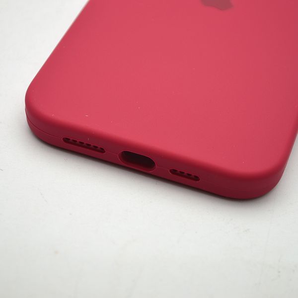 Силиконовый чехол накладка Silicon Case Full Camera для iPhone 12 Pro Max Rose Red 31292 фото