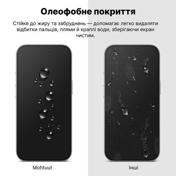 Защитное стекло Mohtuut 3D Ultra Clear для iPhone 17 Pro Max 14147 фото