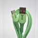 Кабель ANSTY Z-027-T LED Type-C 3.1A 1M Green 75993 фото 4
