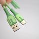 Кабель ANSTY Z-027-T LED Type-C 3.1A 1M Green 75993 фото 5