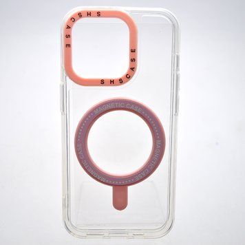 Чехол накладка iPhone 14 Pro с MagSafe Colored Ring Case Pink 48085 фото