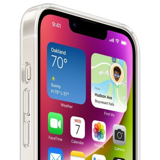 Чехол накладка с MagSafe и Splash Screen Clear Case для Apple iPhone 14 Plus Transparent (Прозрачный) 48901 фото