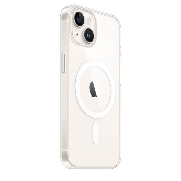 Чехол накладка с MagSafe и Splash Screen Clear Case для Apple iPhone 14 Plus Transparent (Прозрачный) 48901 фото