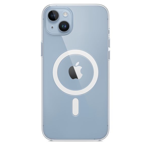 Чехол накладка с MagSafe и Splash Screen Clear Case для Apple iPhone 14 Plus Transparent (Прозрачный) 48901 фото