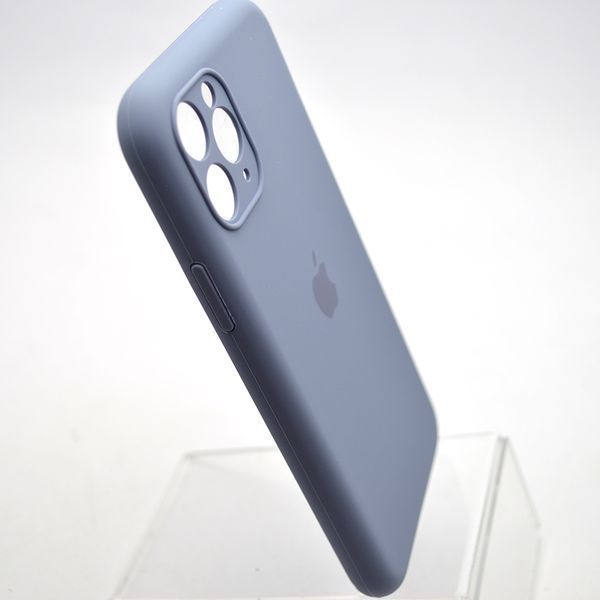 Силиконовый чехол накладка Silicon Case Full Camera для iPhone 11 Pro Lavender Gray 99247 фото