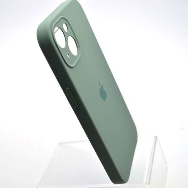 Силиконовый чехол накладка Silicon Case Full Camera для iPhone 15 Plus Pine Needle Green 80590 фото
