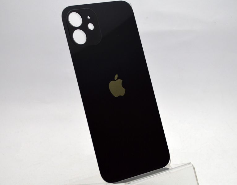 Задняя крышка Apple iPhone 12 Black HC (с большим отверстием под камеру) 61638 фото