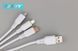 Кабель ANSTY Z-10 3-in-1 Cable 3A 1.2M Білий 88390 фото 12
