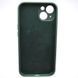 Силиконовый чехол накладка Silicon Case Full Camera для iPhone 15 Plus Pine Needle Green 80590 фото 4