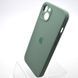 Силиконовый чехол накладка Silicon Case Full Camera для iPhone 15 Plus Pine Needle Green 80590 фото 3