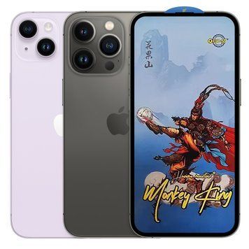 Захисне скло Monkey King ESD 5S Glass для Apple iPhone 13 Pro Max/iPhone 14 Plus Black 63685 фото