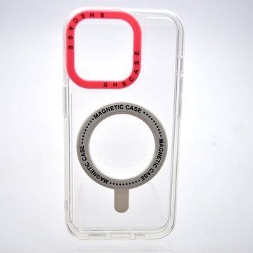 Чехол накладка iPhone 14 Pro с MagSafe Colored Ring Case Barbie Pink 49090 фото