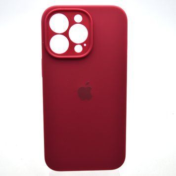 Силиконовый чехол накладка Silicon Case Full Camera для iPhone 13 Pro Rose Red 90050 фото